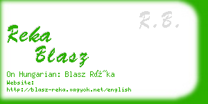 reka blasz business card